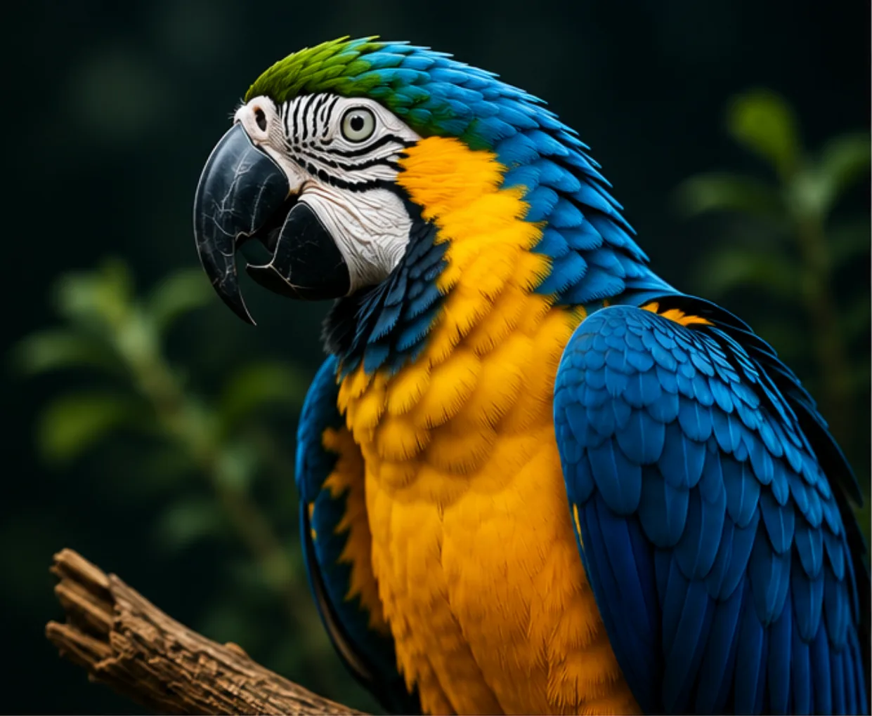 Blue and gold macaw