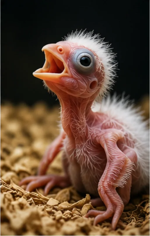 Newly hatched chick